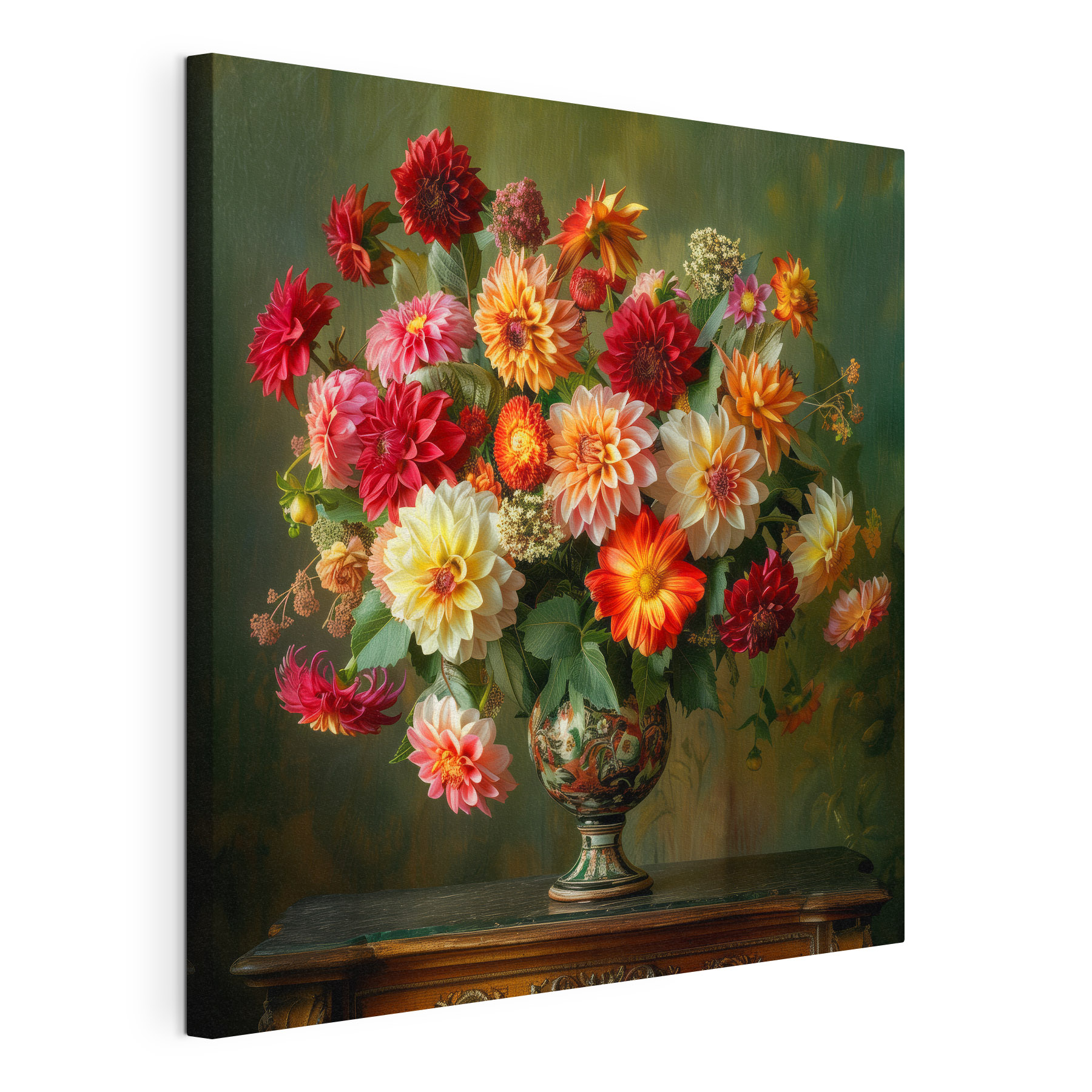 Vase of flowers on a table Vase of flowers on a table