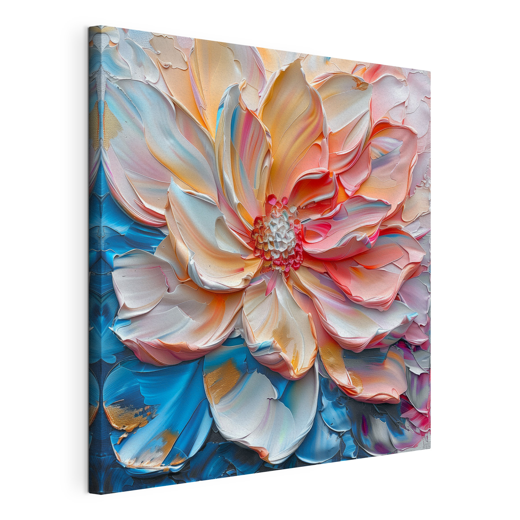 Colorful flower with flowing petals Colorful flower with flowing petals