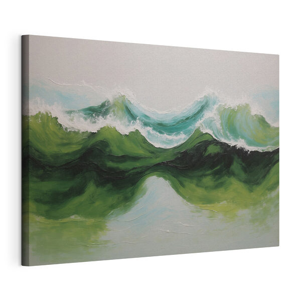 Cuadros Cuadro de olas verdes y azules (SKU: s41028) Cuadros Cuadros Cuadro de olas verdes y azules (SKU: s41028)