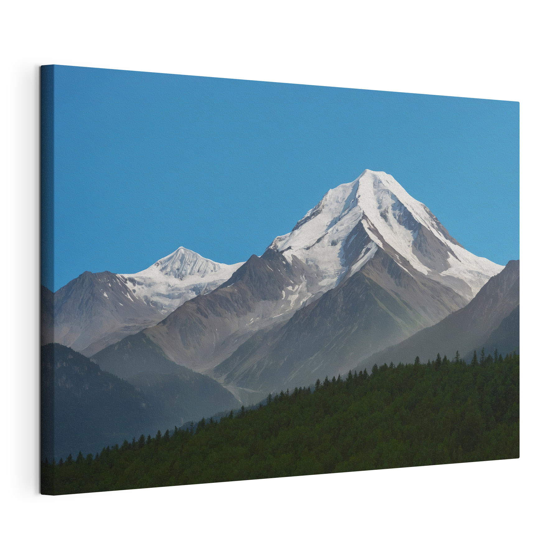 Mountain with snow on top Mountain with snow on top