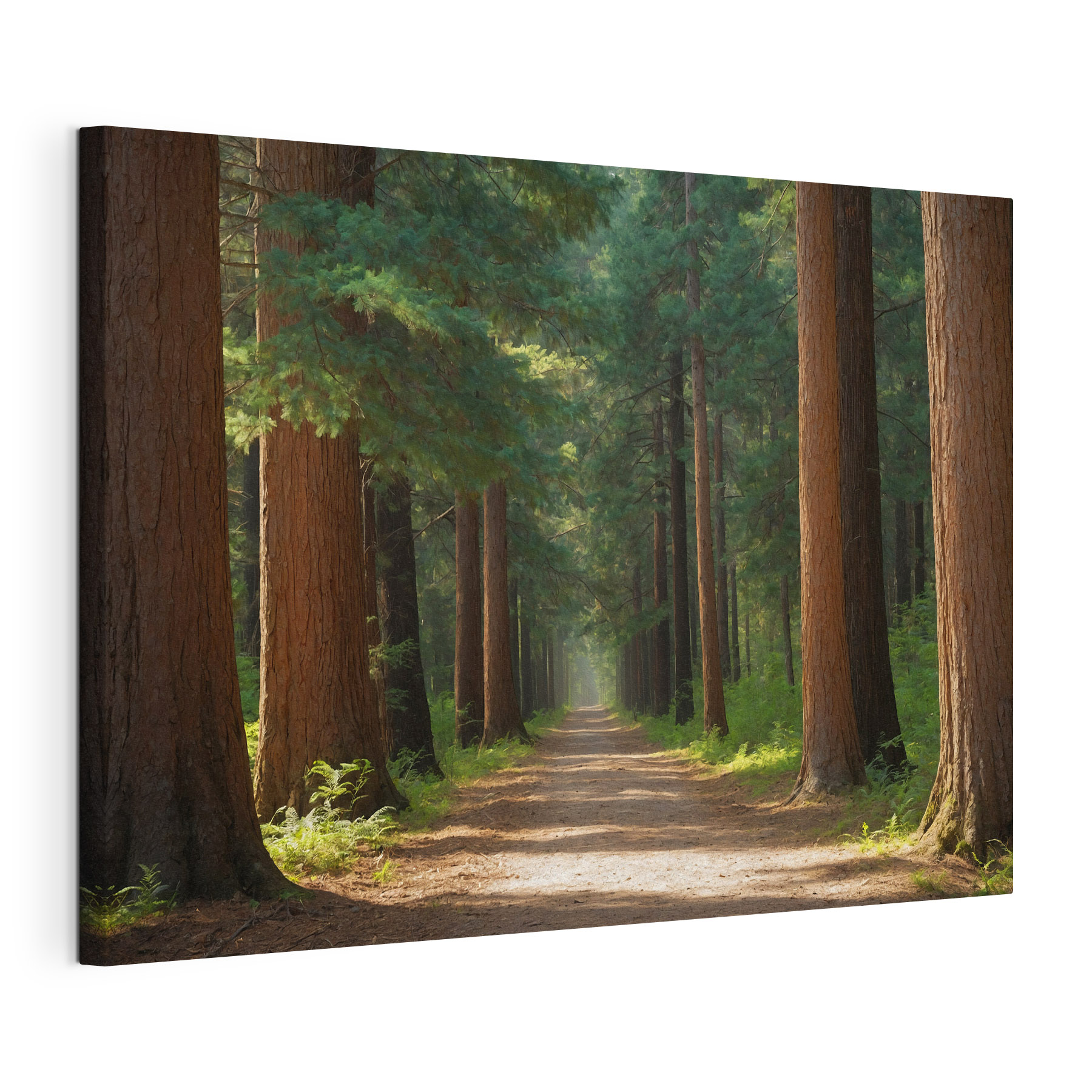 Dirt road through a forest Dirt road through a forest