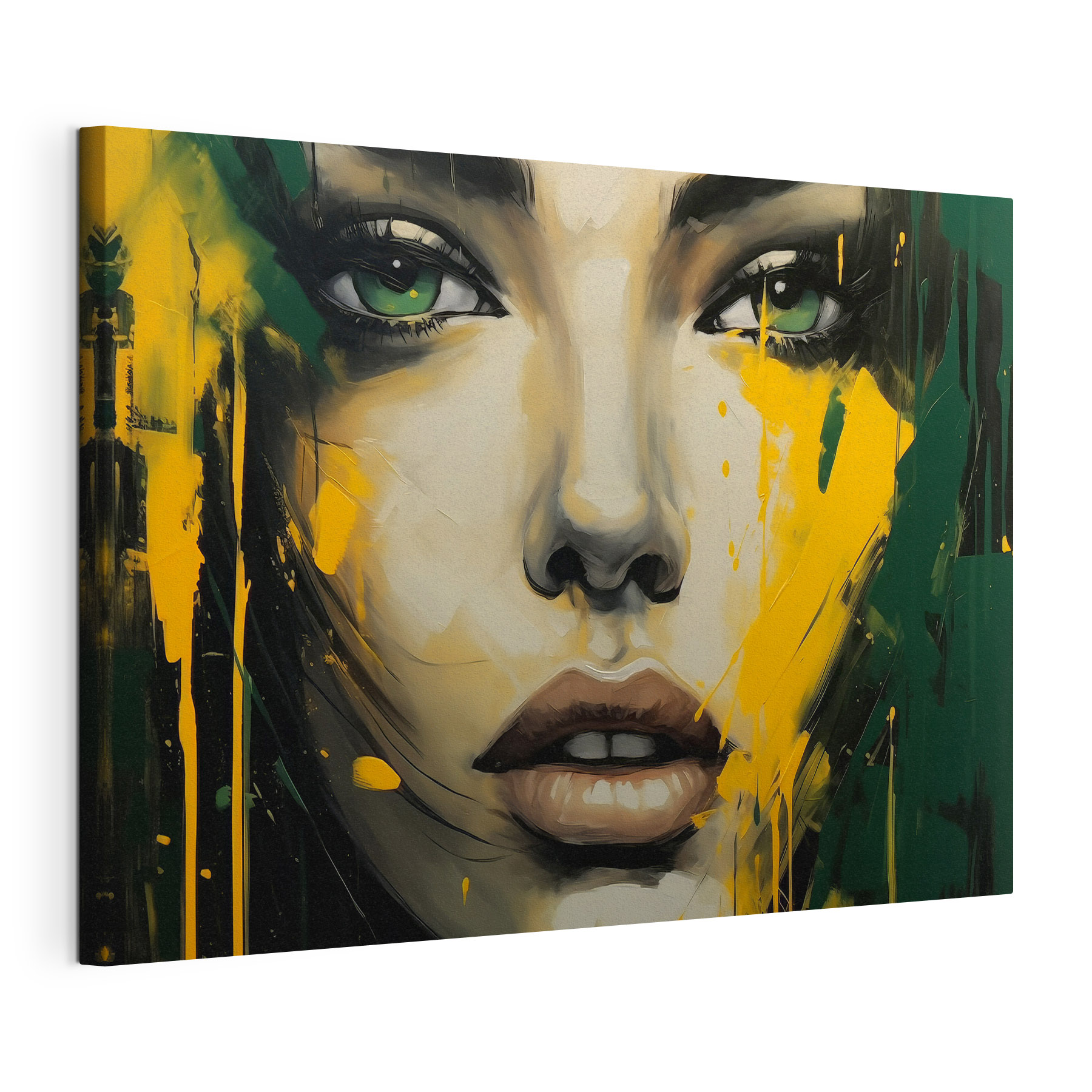 Painting of a woman's face