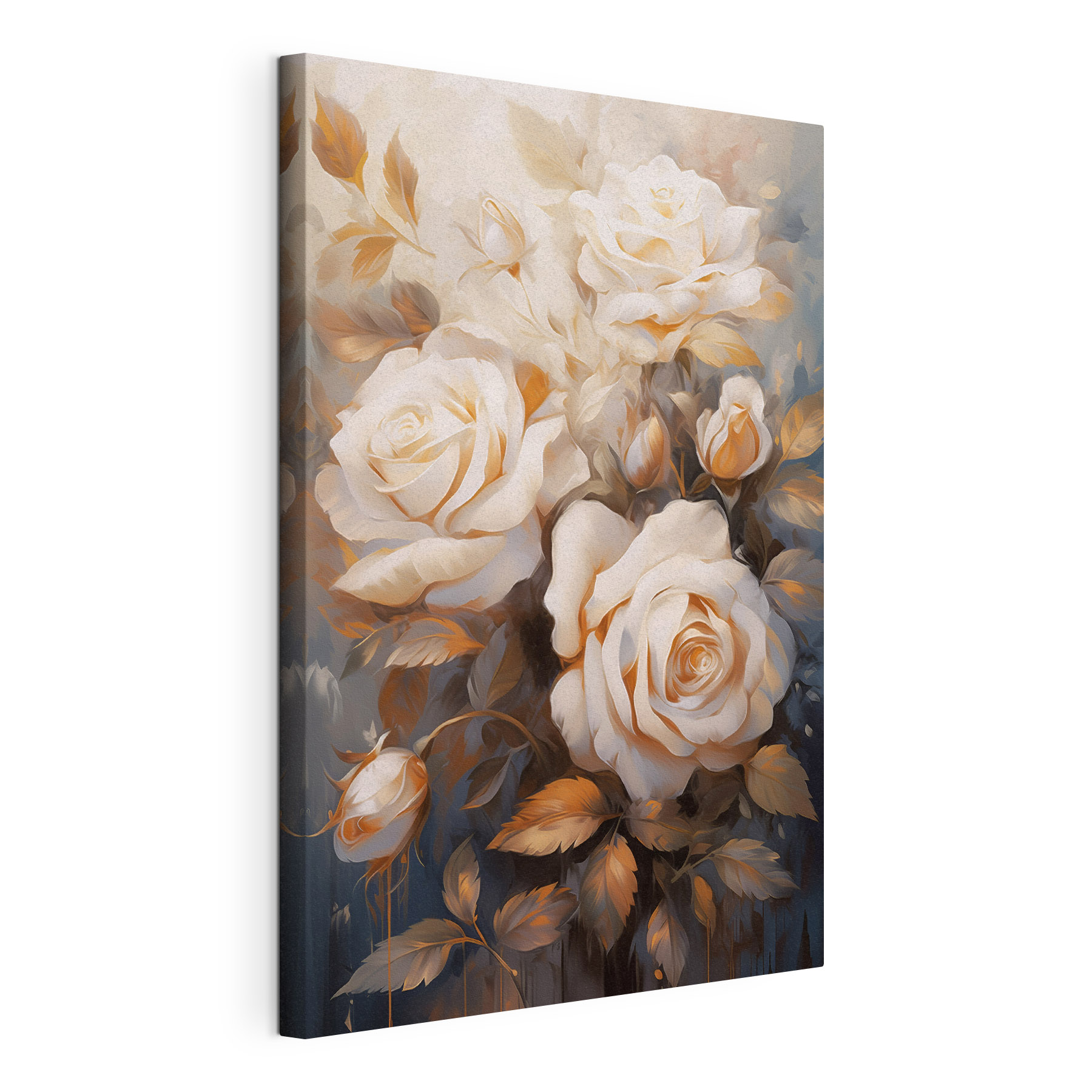 Painting of white roses Painting of white roses