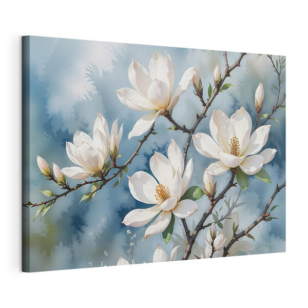 Cuadros Ramo de flores blancas en la rama de un árbol (SKU: s41081) Cuadros Cuadros Ramo de flores blancas en la rama de un árbol (SKU: s41081)