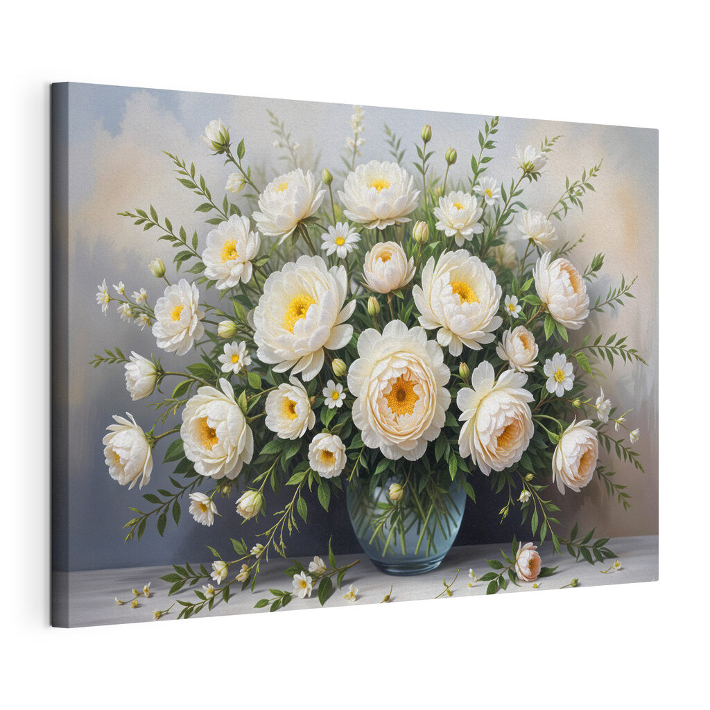 Vase of white flowers Vase of white flowers