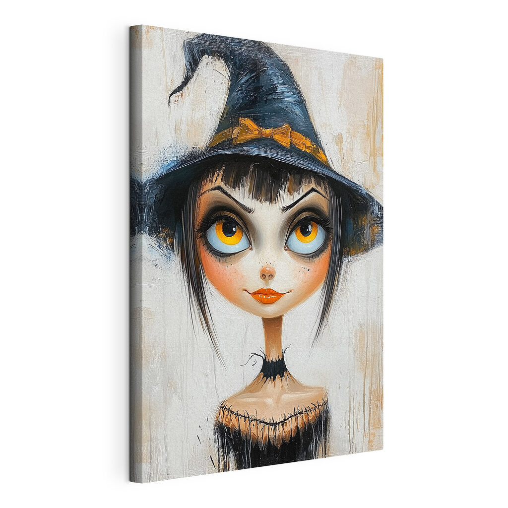 Cartoon of a woman wearing a person hat Cartoon of a woman wearing a person hat