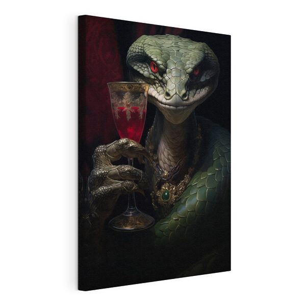 Cuadros Lagarto con una copa de vino en la mano (SKU: s41141) Cuadros Cuadros Lagarto con una copa de vino en la mano (SKU: s41141)