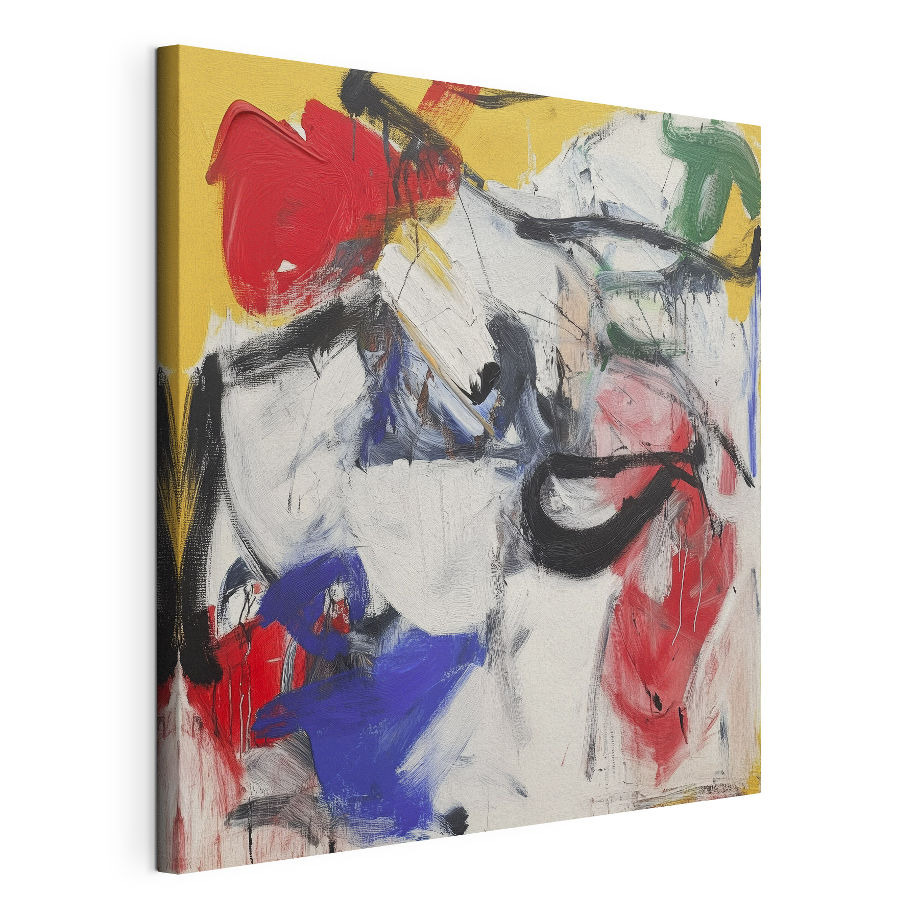 Painting of a person with different colors Painting of a person with different colors