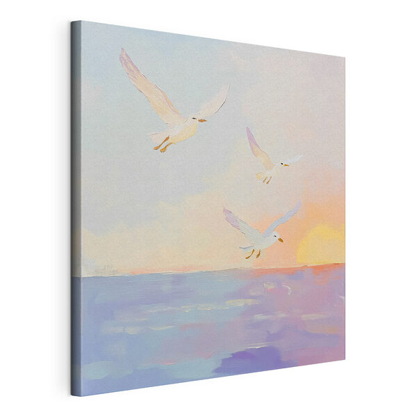 Cuadros Cuadro de aves volando sobre el agua (SKU: s41159) Cuadros Cuadros Cuadro de aves volando sobre el agua (SKU: s41159)