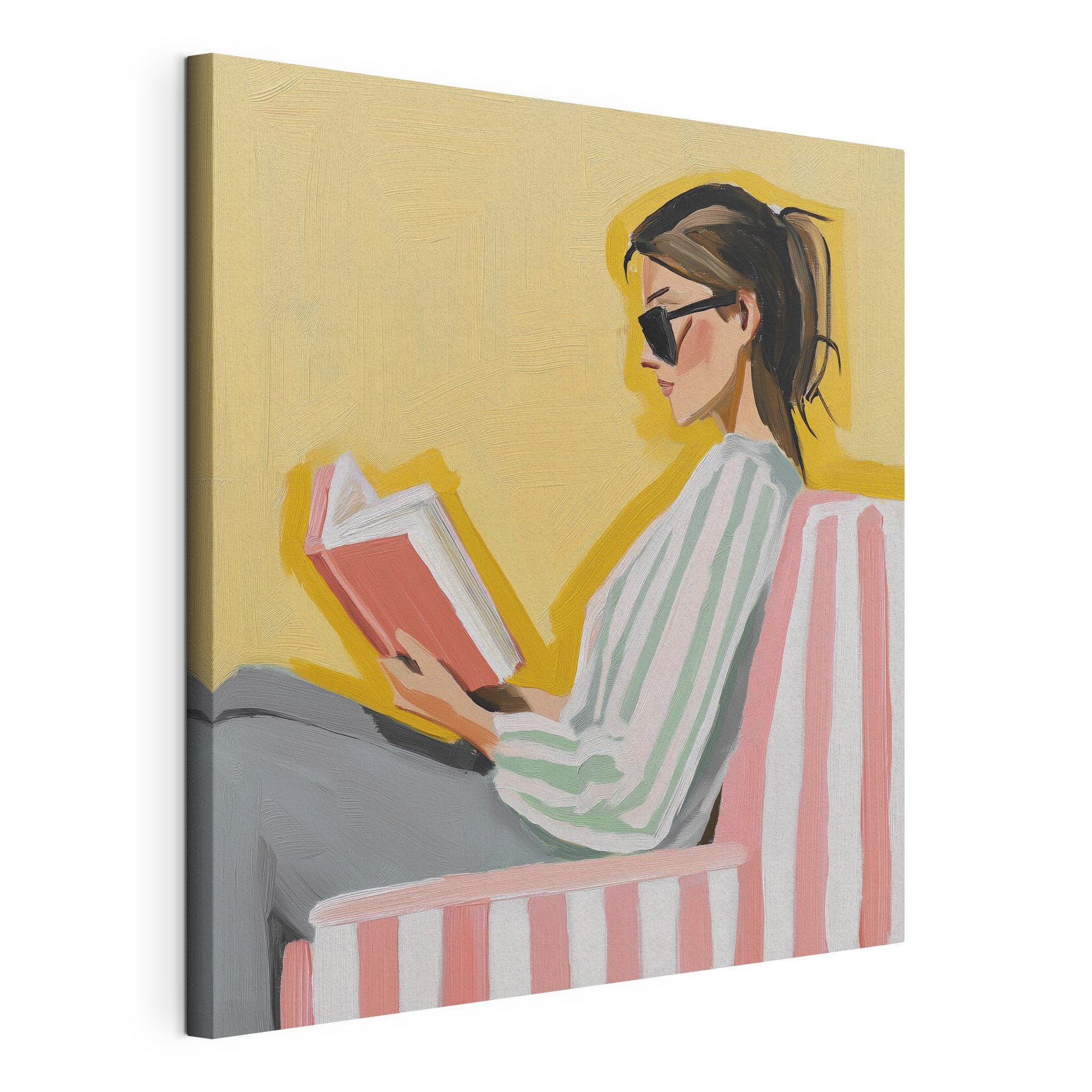 Woman reading a book Woman reading a book