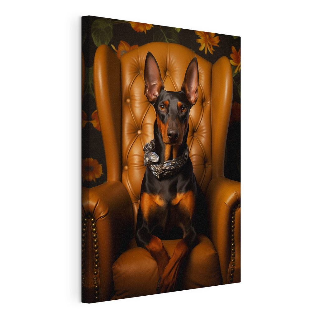 Dog sitting in a chair Dog sitting in a chair