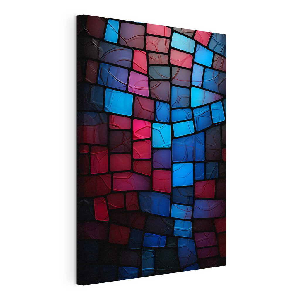 Colorful mosaic of squares