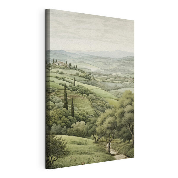Cuadros Paisaje con árboles y una casa (SKU: s41222) Cuadros Cuadros Paisaje con árboles y una casa (SKU: s41222)