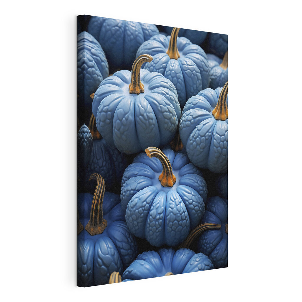Pile of blue pumpkins Pile of blue pumpkins