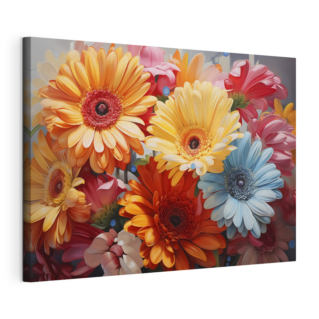 Group of colorful flowers Group of colorful flowers