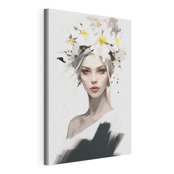 Cuadros Mujer con flores en el pelo (SKU: s41323) Cuadros Cuadros Mujer con flores en el pelo (SKU: s41323)