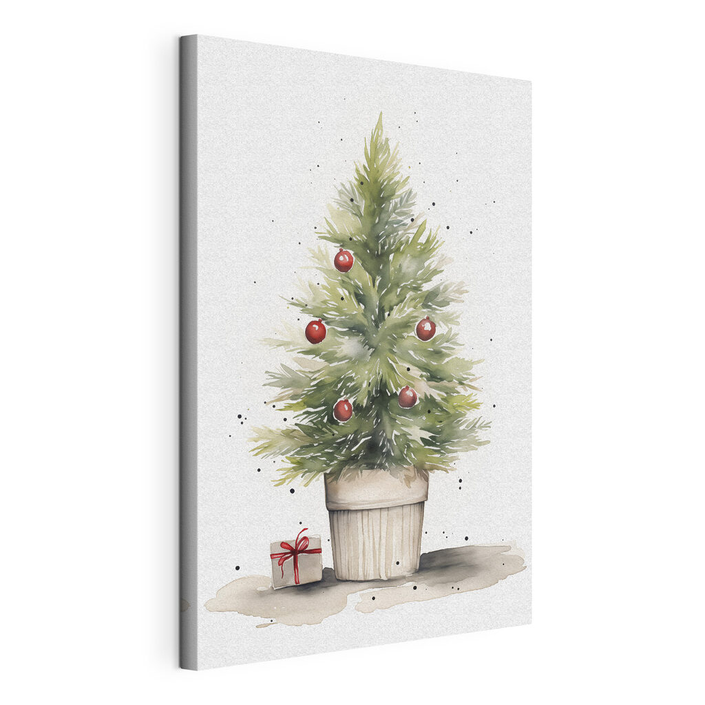 Watercolor of a christmas tree Watercolor of a christmas tree