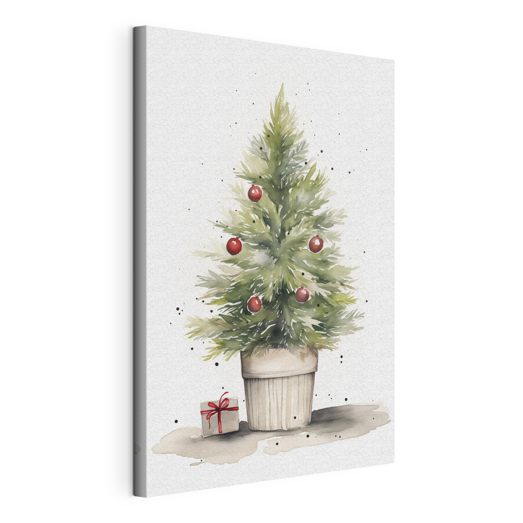 Watercolor of a christmas tree Watercolor of a christmas tree