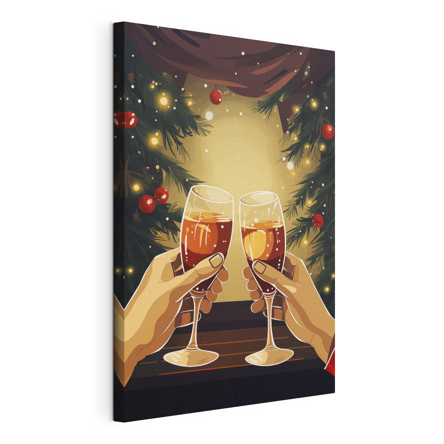 Cartoon of hands holding wine glasses Cartoon of hands holding wine glasses