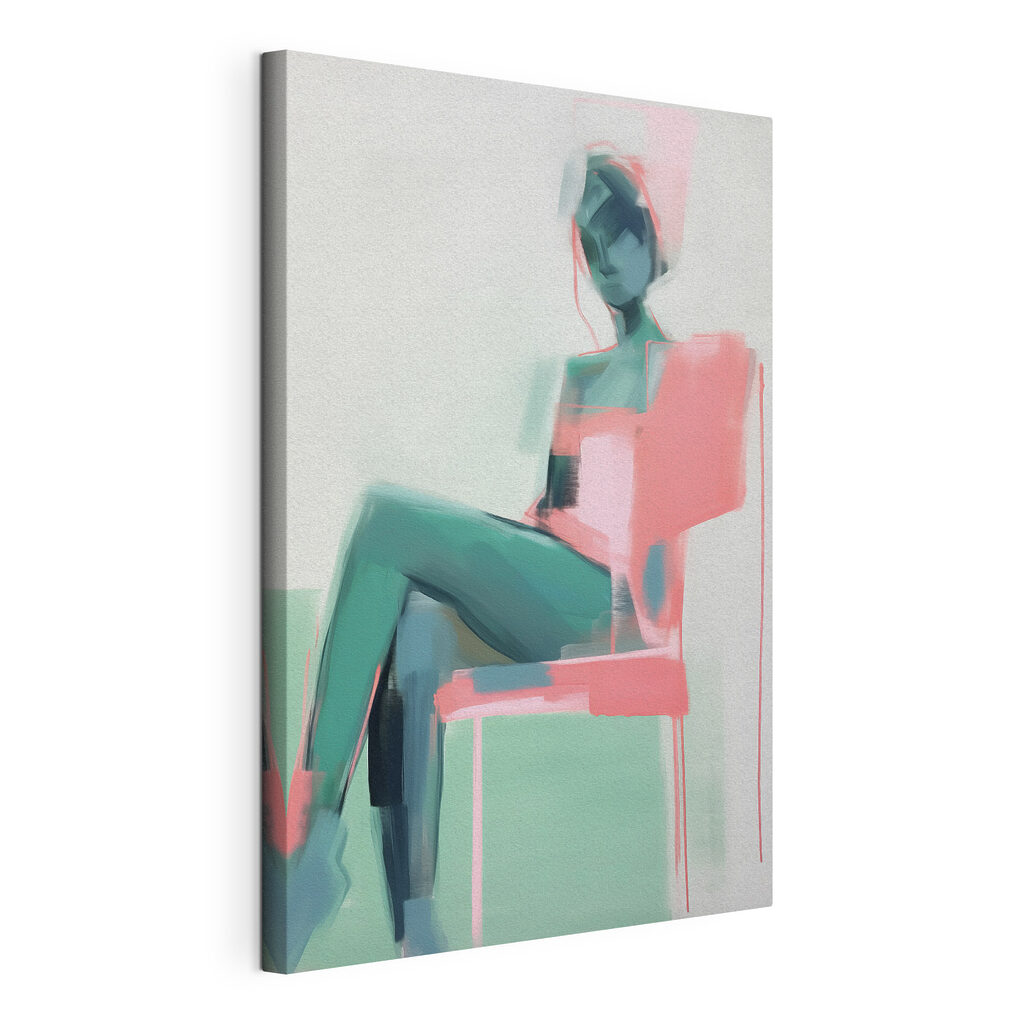 Woman sitting in a chair Woman sitting in a chair