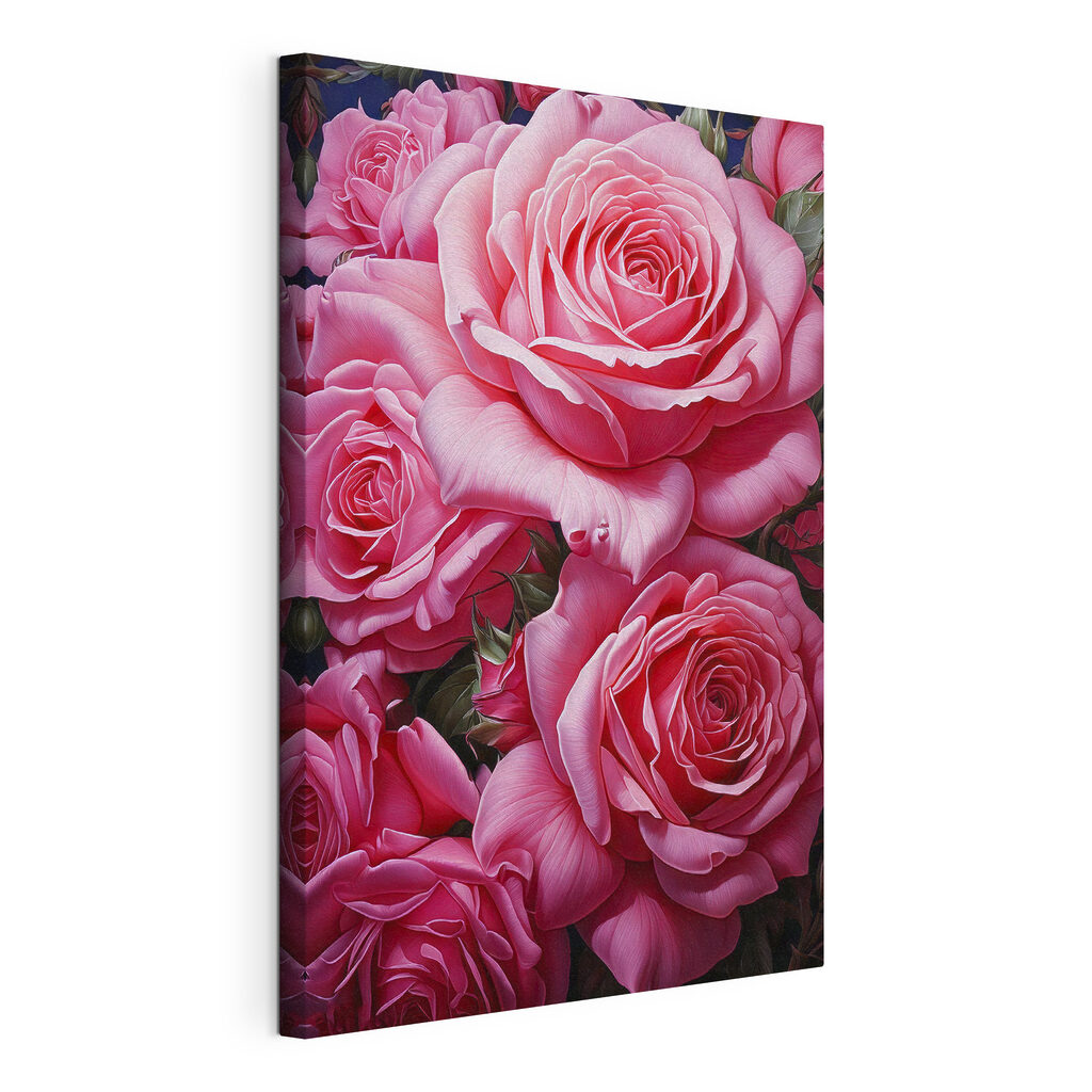 Group of pink roses