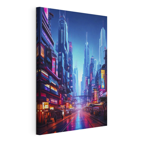 Cuadros Calle de la ciudad con muchos edificios altos (SKU: s41410) Cuadros Cuadros Calle de la ciudad con muchos edificios altos (SKU: s41410)