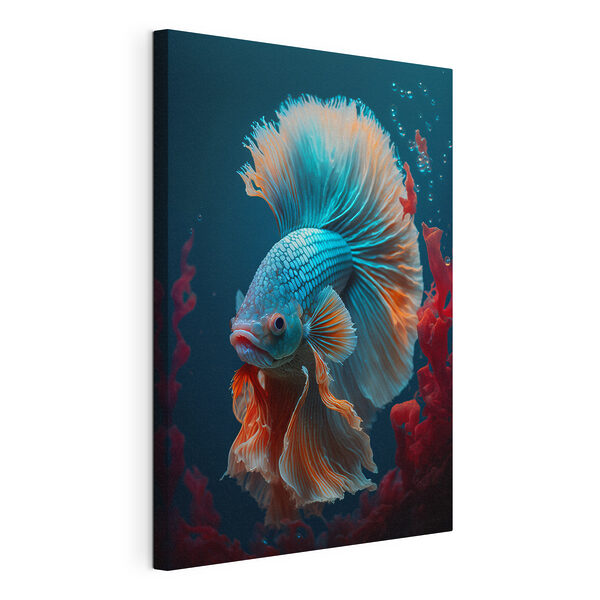 Cuadros Peces azules y naranjas nadando en el agua (SKU: s41417) Cuadros Cuadros Peces azules y naranjas nadando en el agua (SKU: s41417)