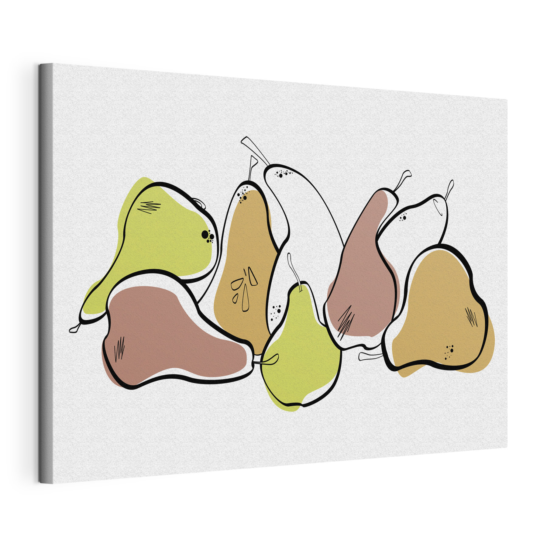 Group of pears with black lines Group of pears with black lines