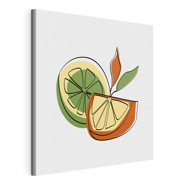 Cuadros Dibujo de un limón y una naranja (SKU: s41468) Cuadros Cuadros Dibujo de un limón y una naranja (SKU: s41468)