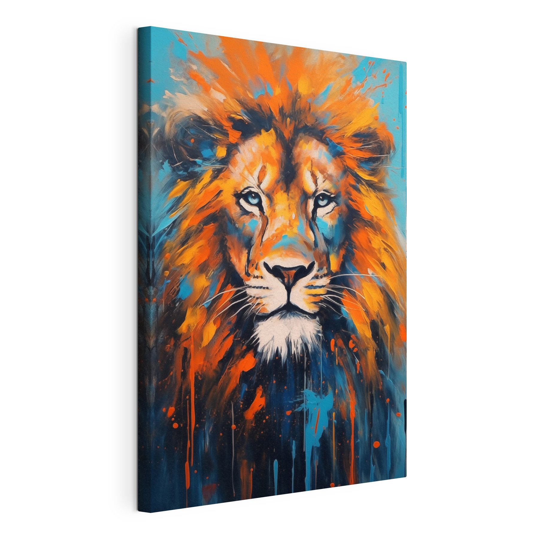 Painting of a lion Painting of a lion