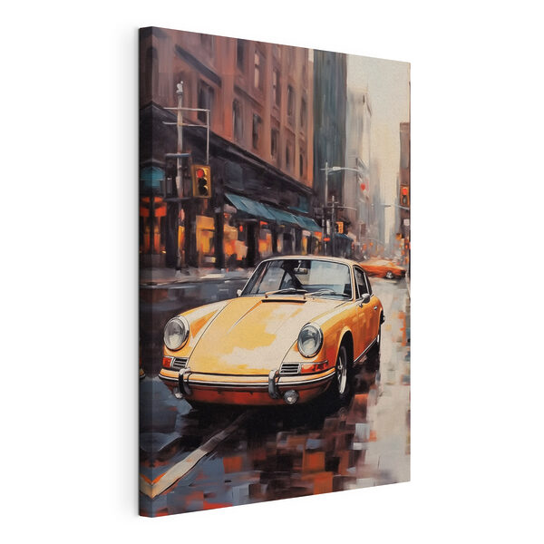 Cuadros Un coche amarillo en una calle (SKU: s41486) Cuadros Cuadros Un coche amarillo en una calle (SKU: s41486)
