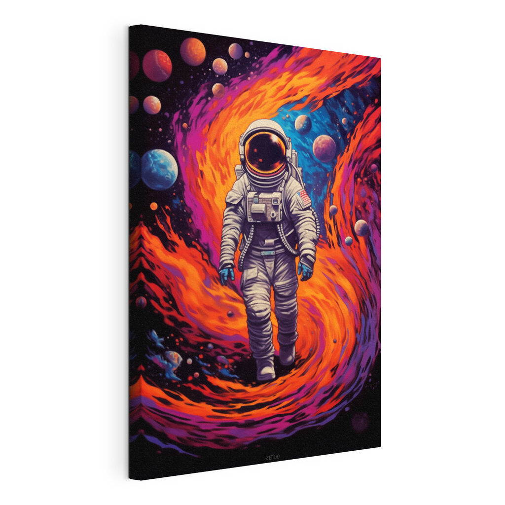 An astronaut walking in space An astronaut walking in space
