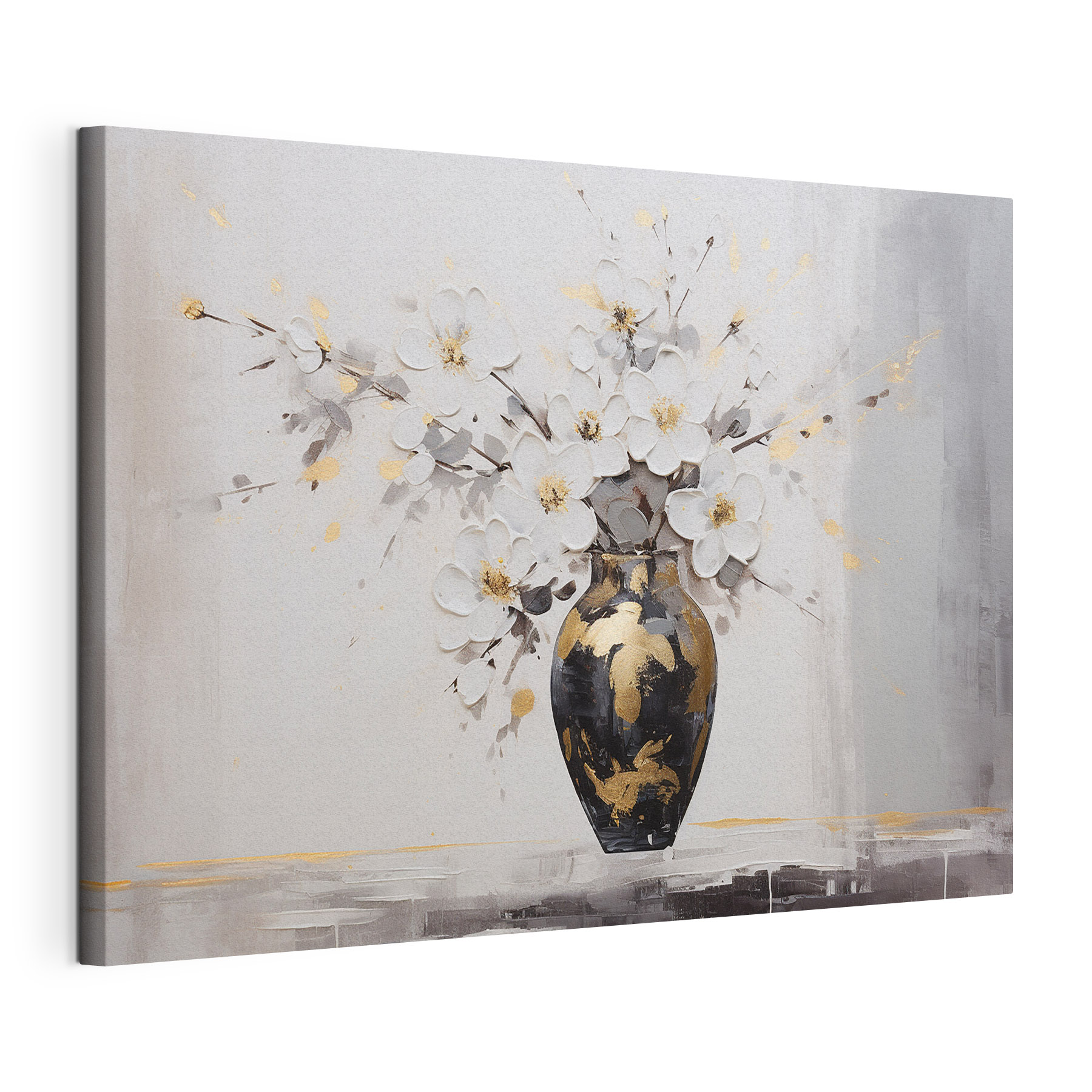 Painting of flowers in a vase Painting of flowers in a vase