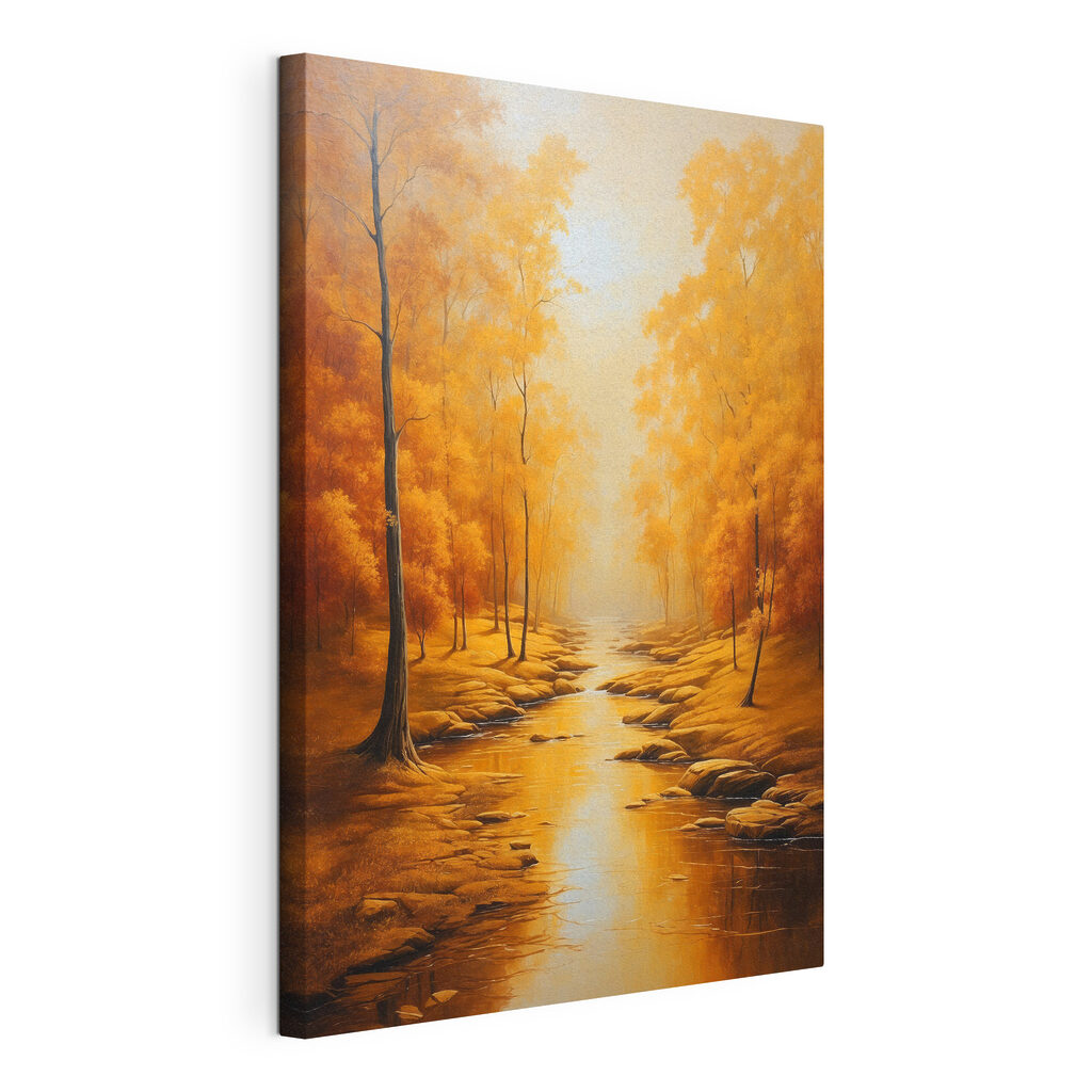 River running through a forest