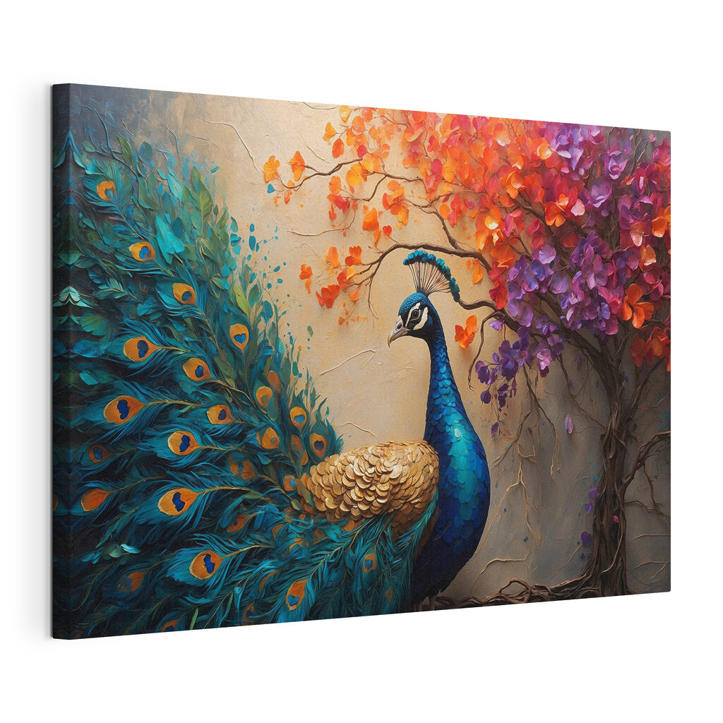 Painting of a peacock