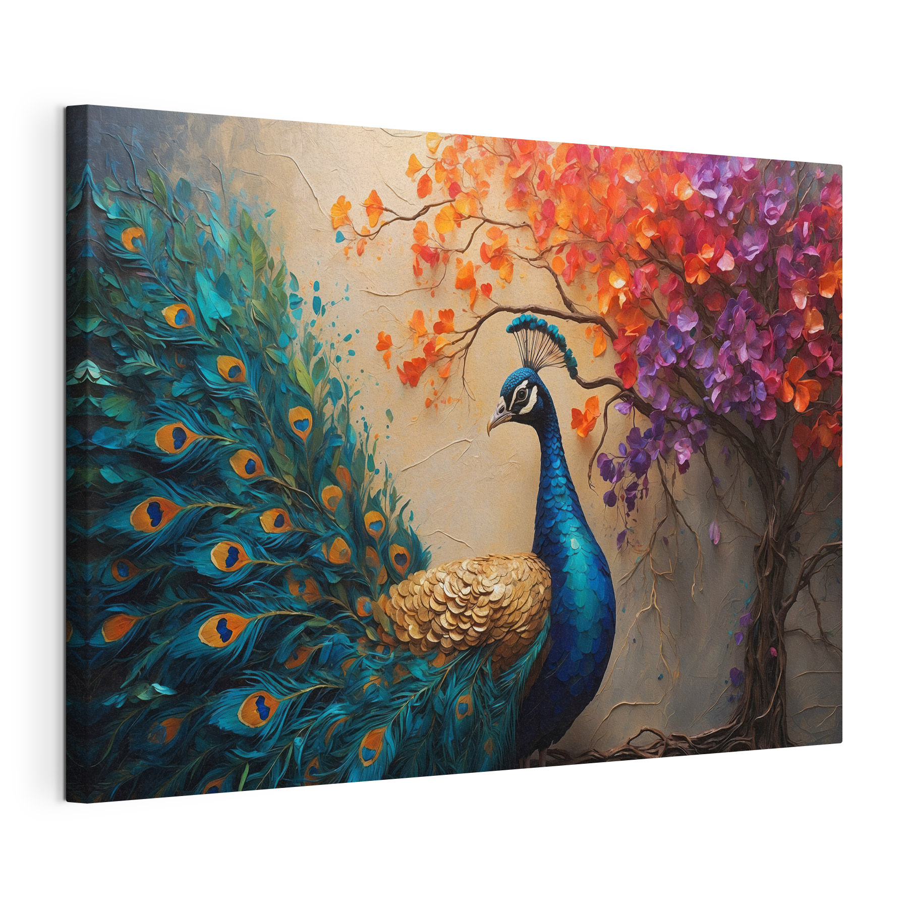 Painting of a peacock