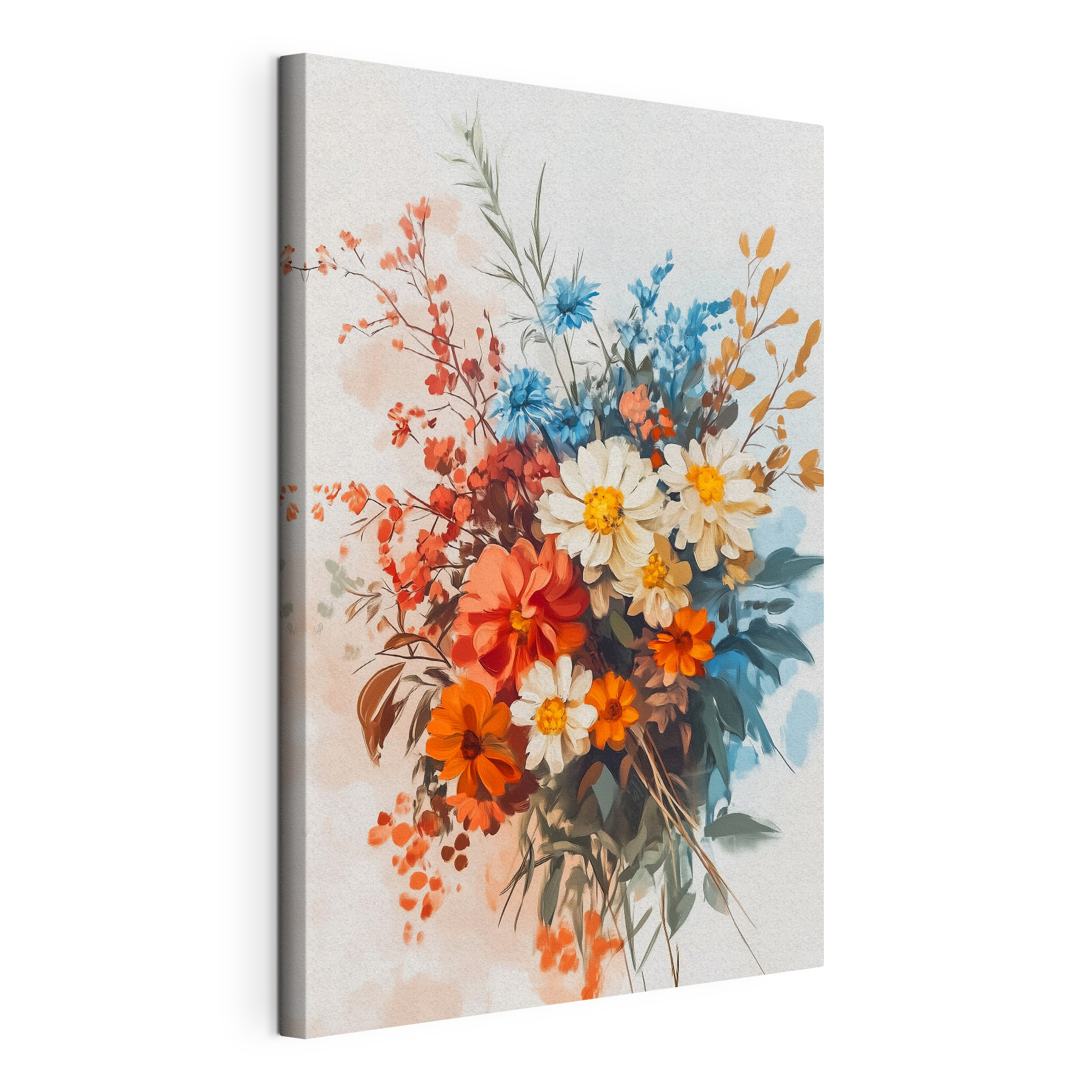Painting of flowers in a vase Painting of flowers in a vase