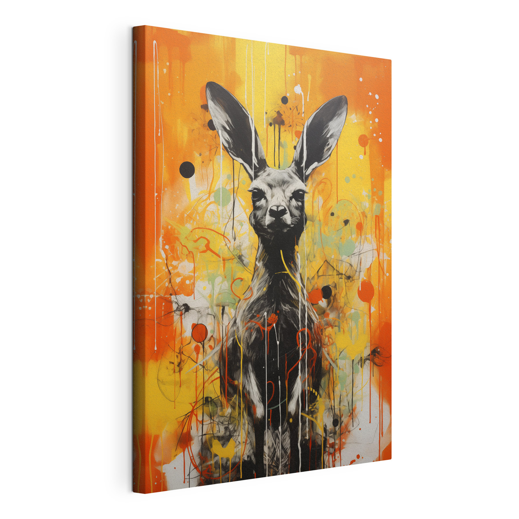 Painting of a kangaroo Painting of a kangaroo