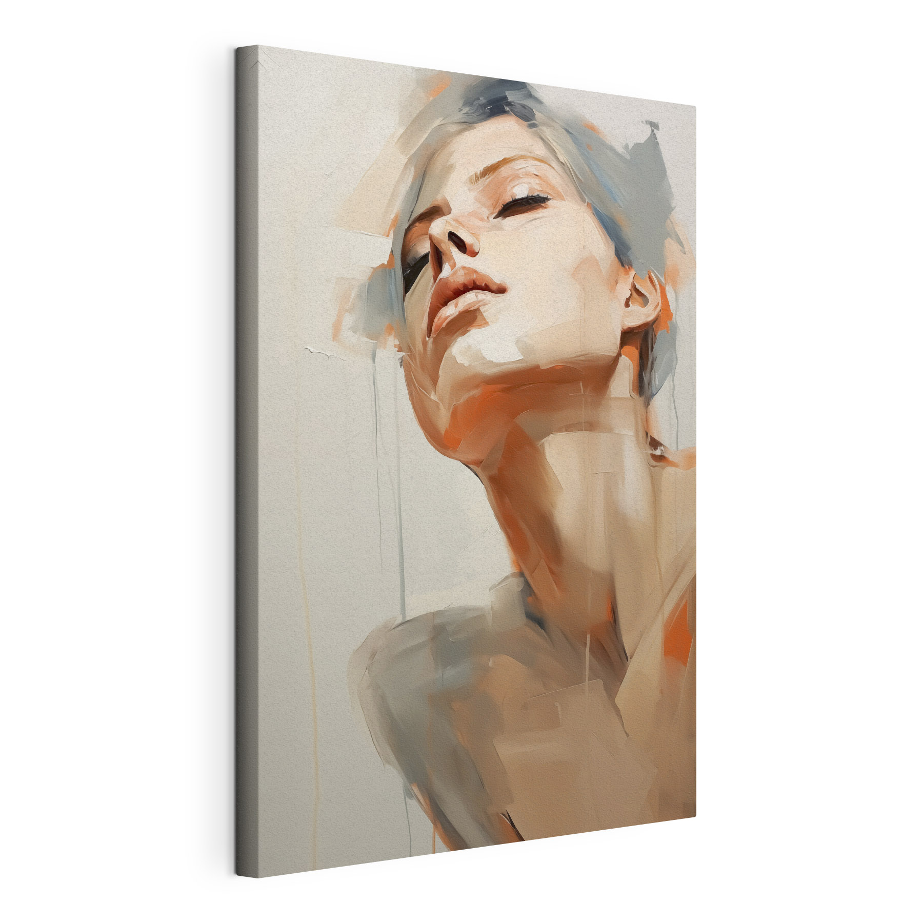 Painting of a woman's face