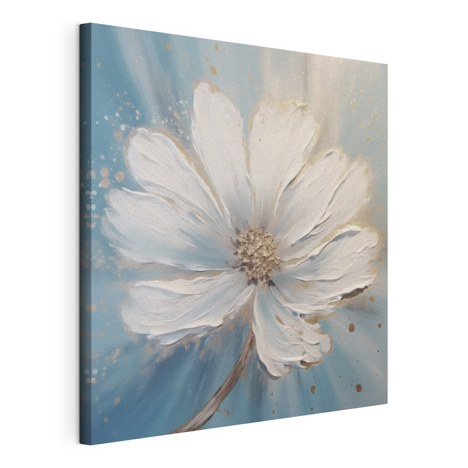 Painting of a white flower Painting of a white flower