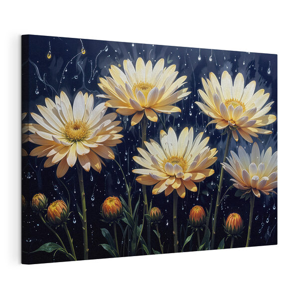 Cuadros Cuadros Ramo de flores con gotas de agua (SKU: s41718)