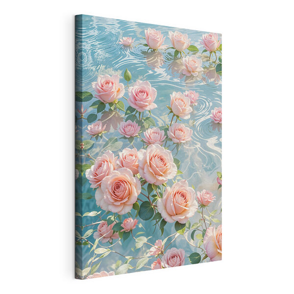 Cuadros Flores rosas flotando en el agua (SKU: s41742) Cuadros Cuadros Flores rosas flotando en el agua (SKU: s41742)