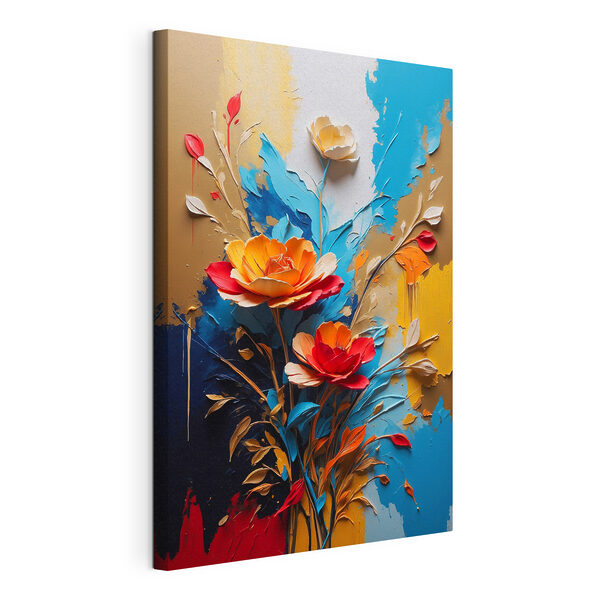 Cuadros Pintura de flores y hojas (SKU: s41769) Cuadros Cuadros Pintura de flores y hojas (SKU: s41769)