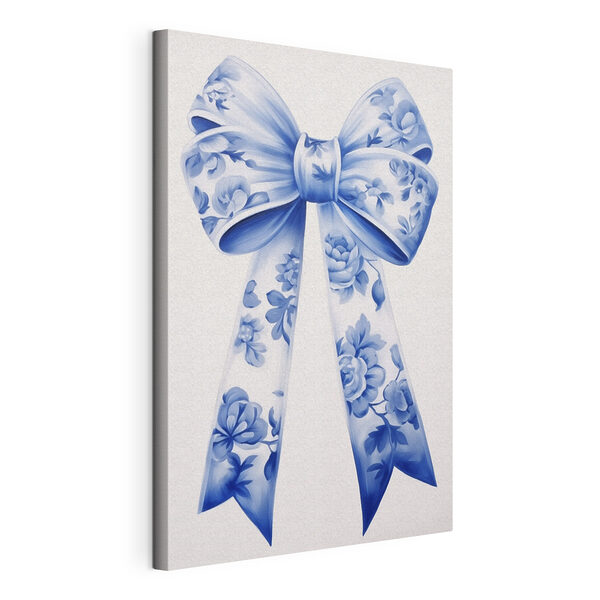 Cuadros Lazo floral azul y blanco (SKU: s41802) Cuadros Cuadros Lazo floral azul y blanco (SKU: s41802)