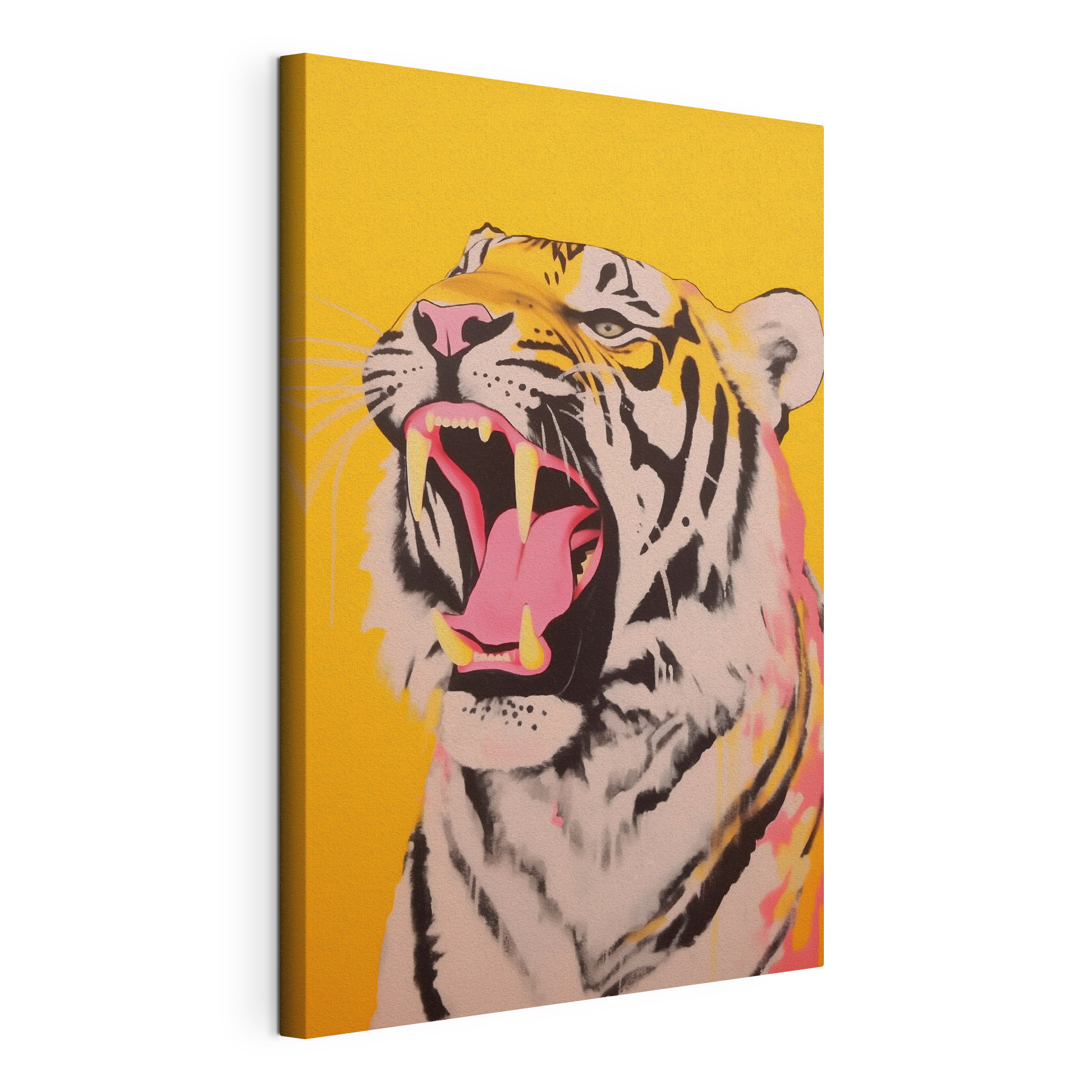 Tiger with its mouth open Tiger with its mouth open