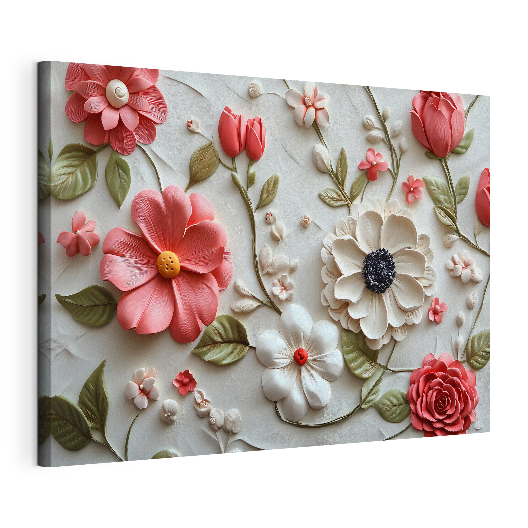 Colorful blossoms in intricate design Colorful blossoms in intricate design