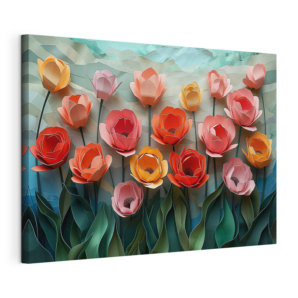 Group of paper flowers