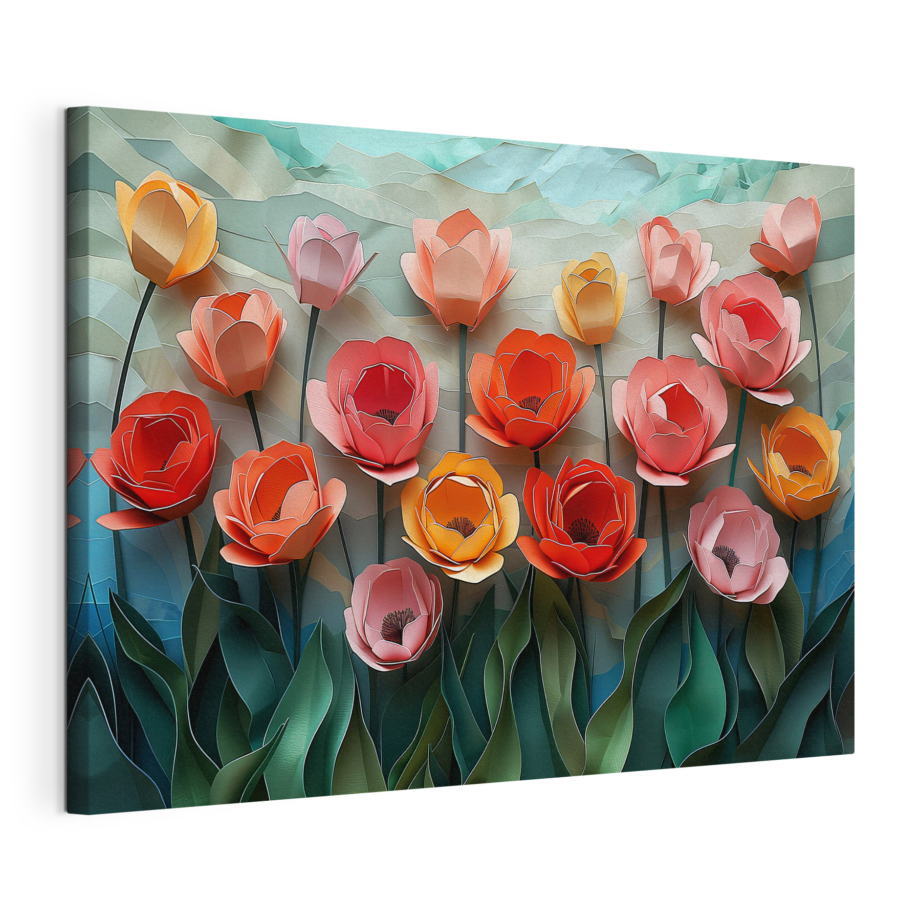 Group of paper flowers