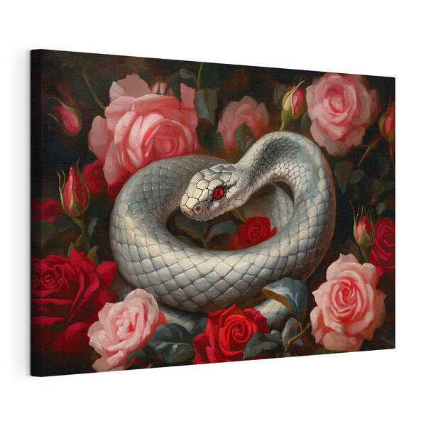 Cuadros Una serpiente entre rosas (SKU: s41920) Cuadros Cuadros Una serpiente entre rosas (SKU: s41920)