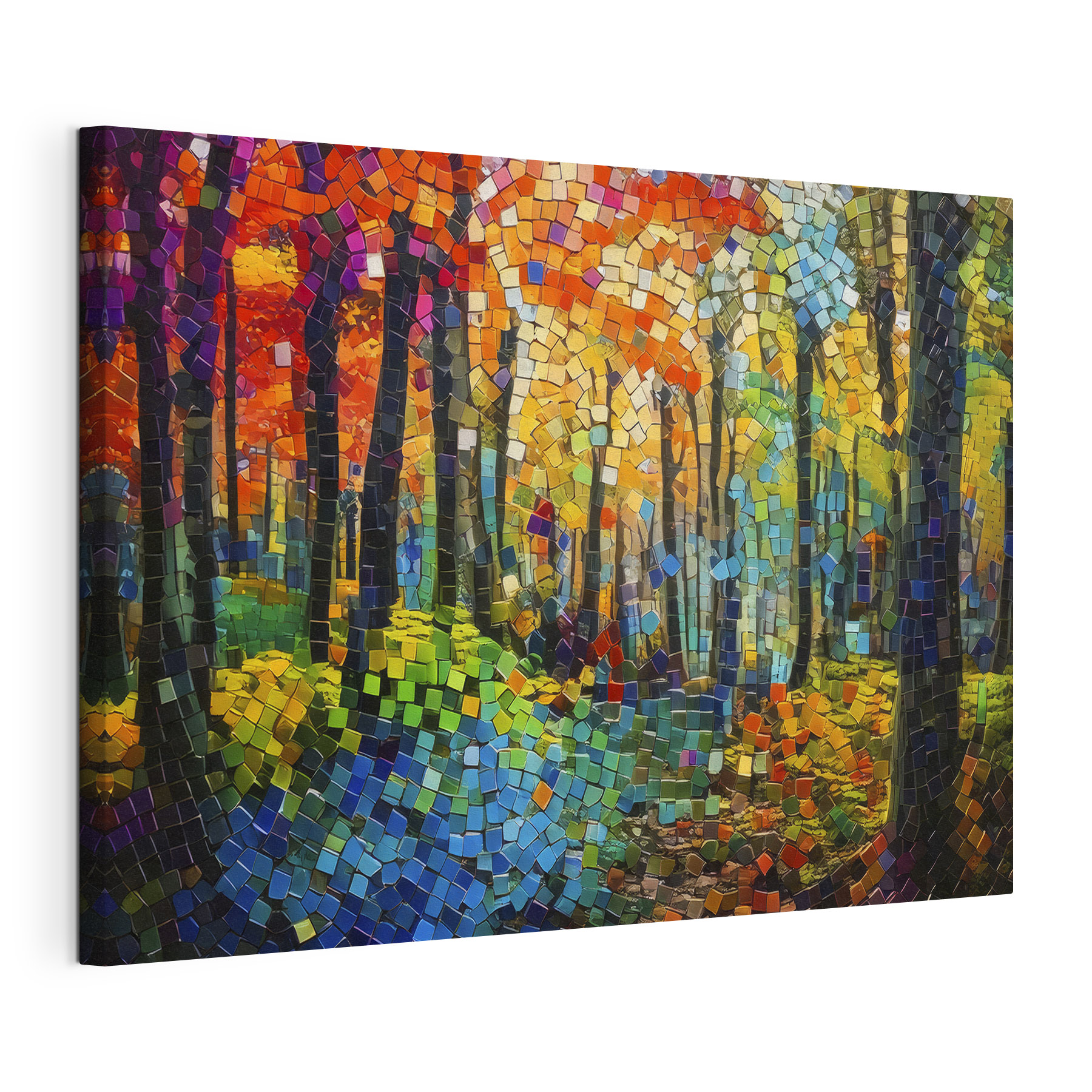 Mosaic of trees and grass Mosaic of trees and grass